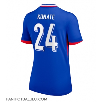 Franța Ibrahima Konate #24 Echipament de Fotbal Replică European 2024 Femei Acasa